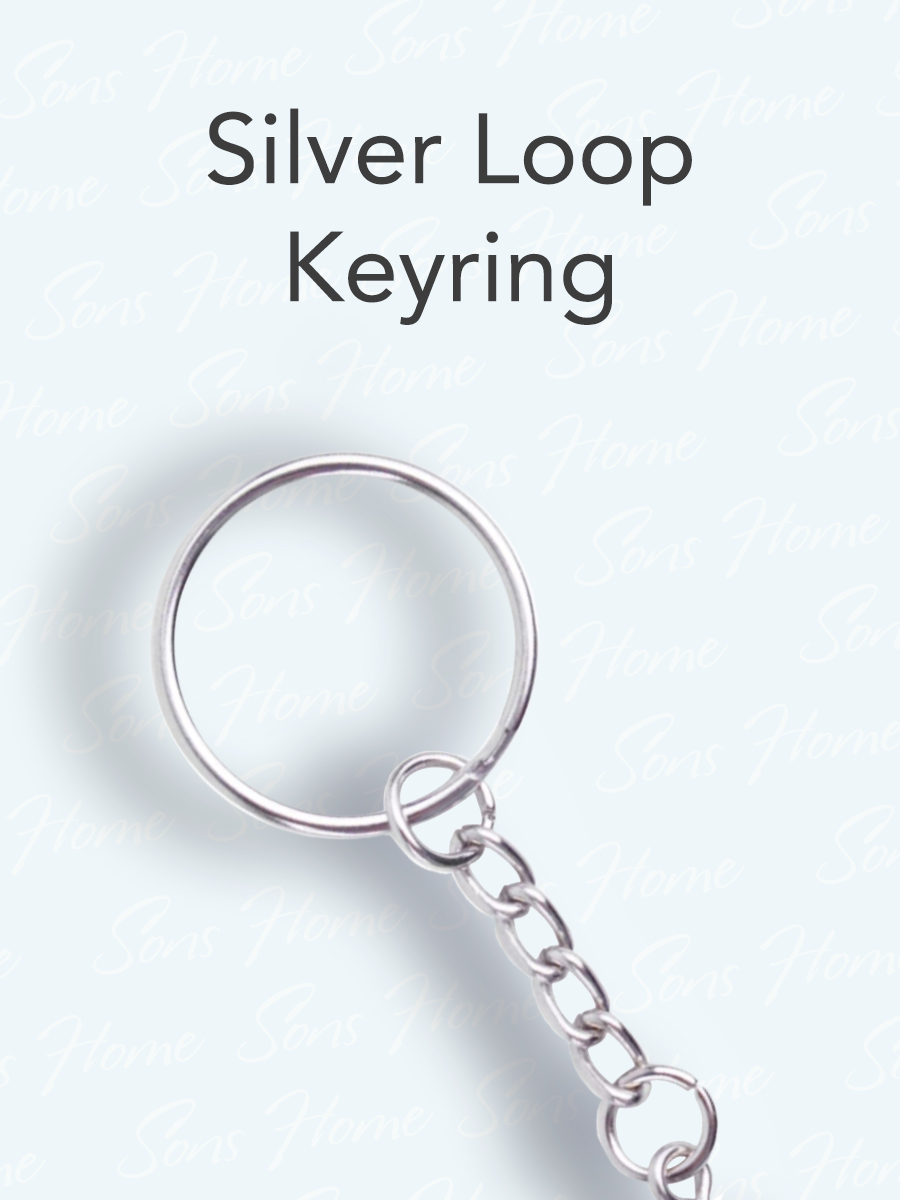 The Silver Loop Keyring Option