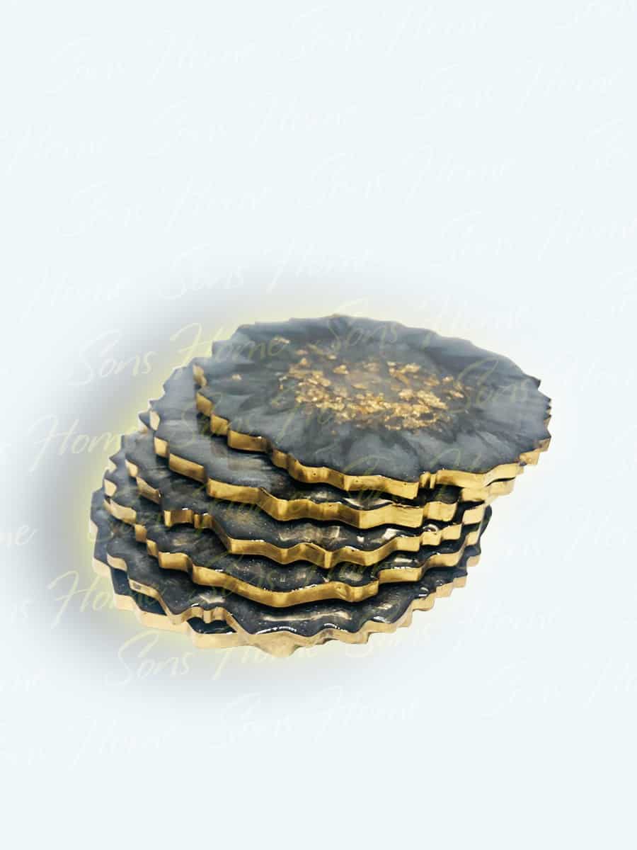 Grey Tea Set Coaster - Sons Home Product Image