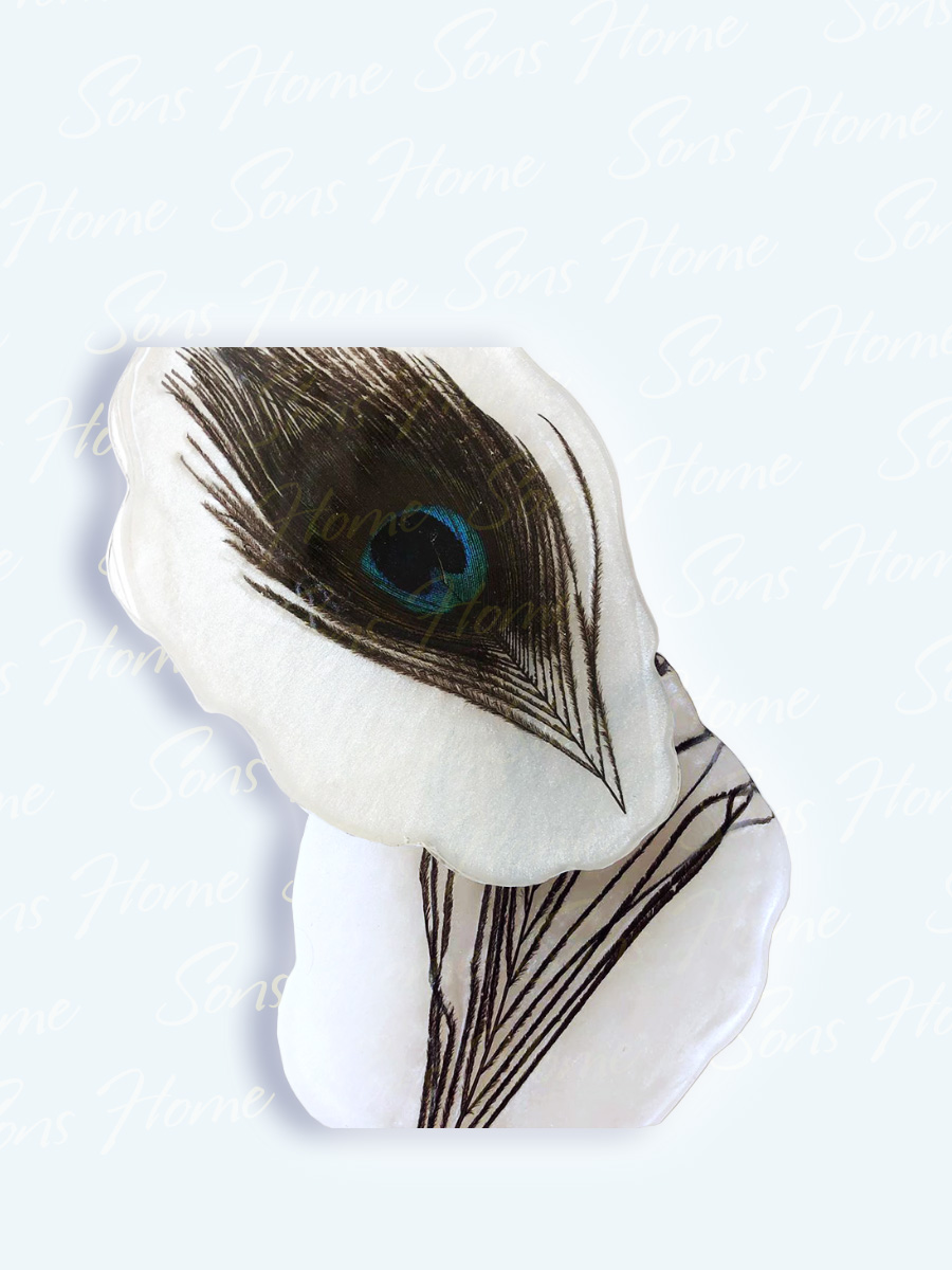 Pearl Peacock Coaster - Sons Home Product Image