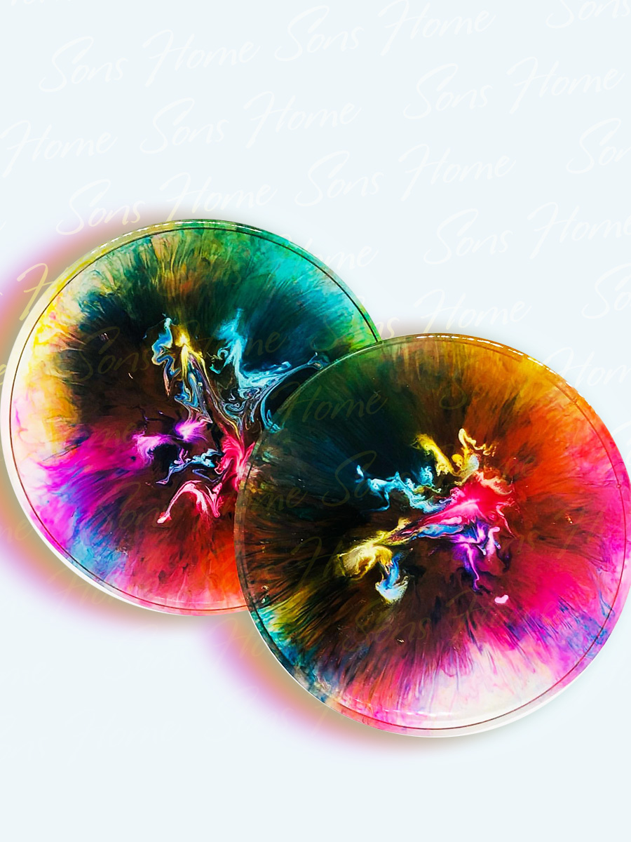Rainbow Coasters - Sons Home Product Image