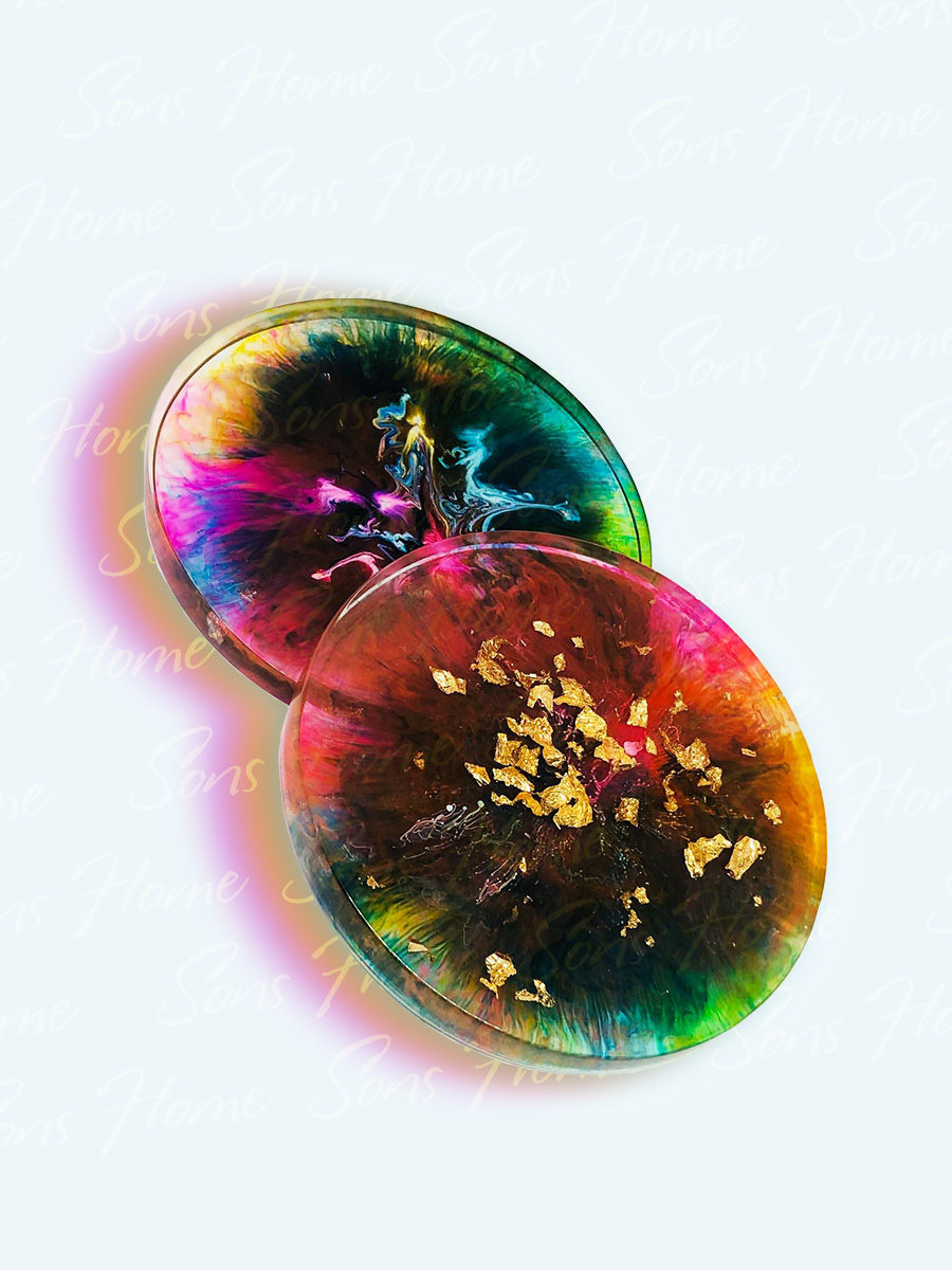 Rainbow Coasters - Sons Home Product Image